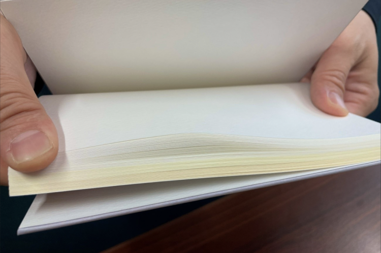 用不同顏色和質地的紙張制成的筆記本