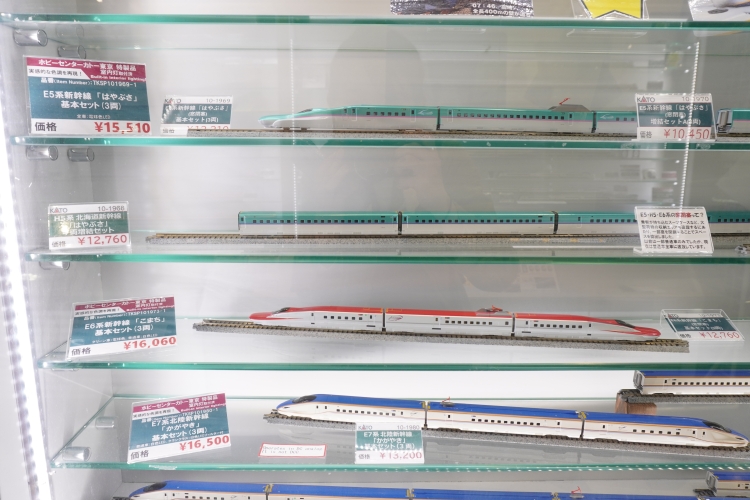 Hayabusa, Komachi, Kagayaki等JR East的新幹線車輛也很受歡迎