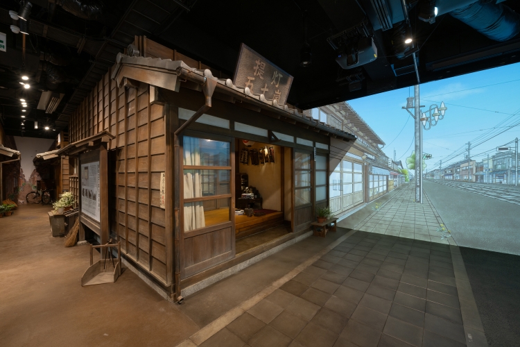 以實際尺寸再現的「五十嵐燈籠店」(圖片提供:Shitamachi博物館)